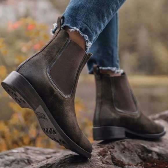 Thursday Boot Company Shoes - Thursday Boot Co. Chelsea Duchess Suede Boots 7.5 Dark Olive